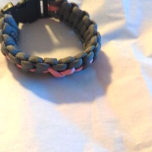 Gray and Pink Paracord Bracelet. 94 HJY